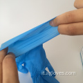 Guanti di nitrile blu resistenti all'usura resistenti all'olio